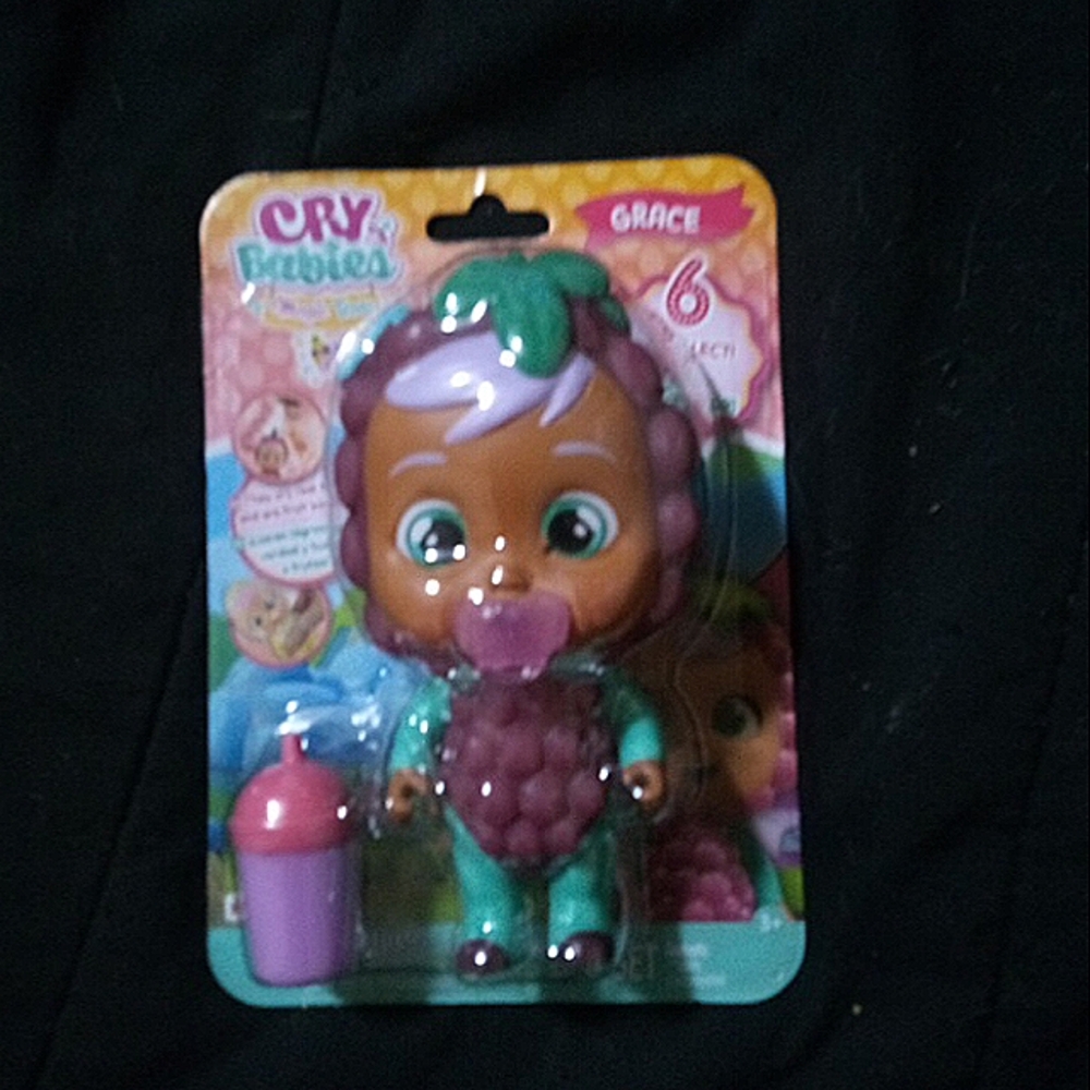 Cry Babies Grace Doll with Purple Outfit